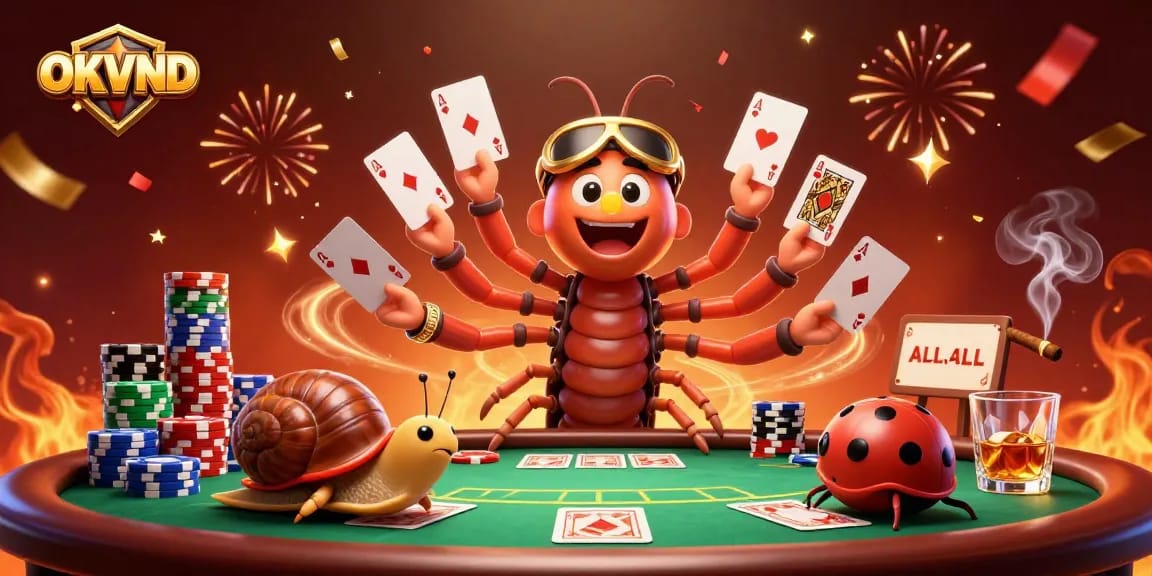 Engage in thrilling gaming experiences at OKVND with unique dealer elements and exciting card plays.
