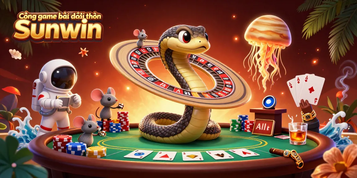 Experience thrilling gameplay at Cổng game bài đổi thưởng Sunwin with astronaut mice betting on a cosmic roulette!