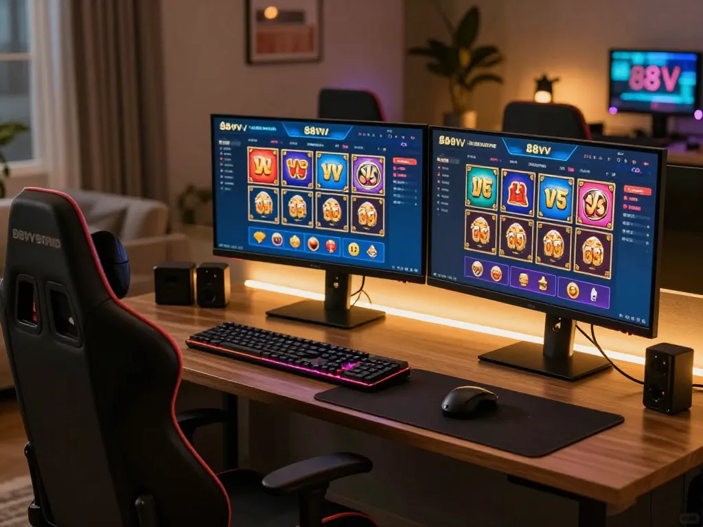 Engage in thrilling gameplay on 88vv, showcasing a dynamic online casino experience.