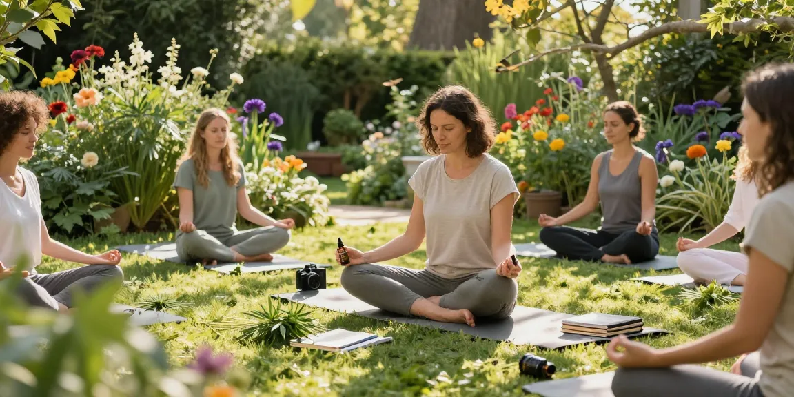 Ministry seeds infused CBD oil used during outdoor meditation for natural wellness.