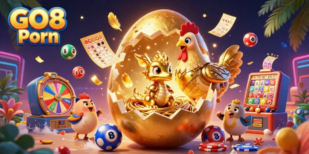 Experience thrilling GO8 Porn action with a golden dragon and vibrant casino elements in a rich atmosphere.