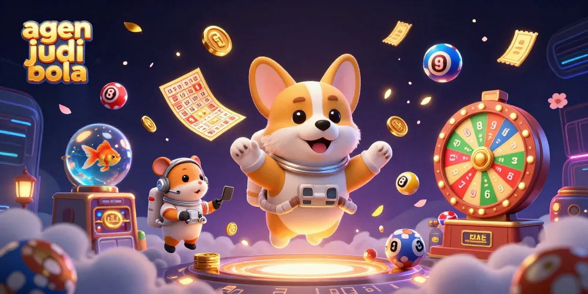 Experience agen judi bola excitement with 3D cartoon characters in a vibrant casino scene.