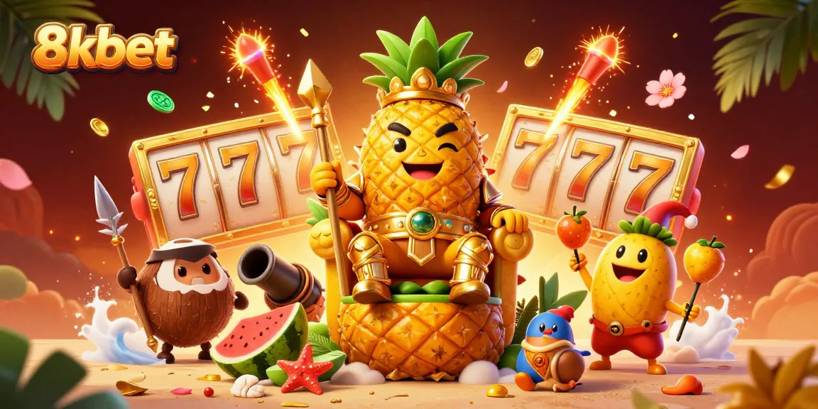 Experience immersive gaming at 8xbet with a vibrant casino scene featuring lively characters and elements.