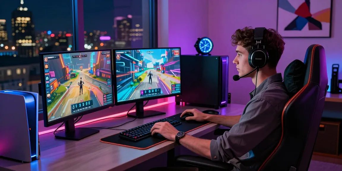 Elegant gaming setup with vibrant visuals showcasing iwin online gaming experience amidst a luxury atmosphere