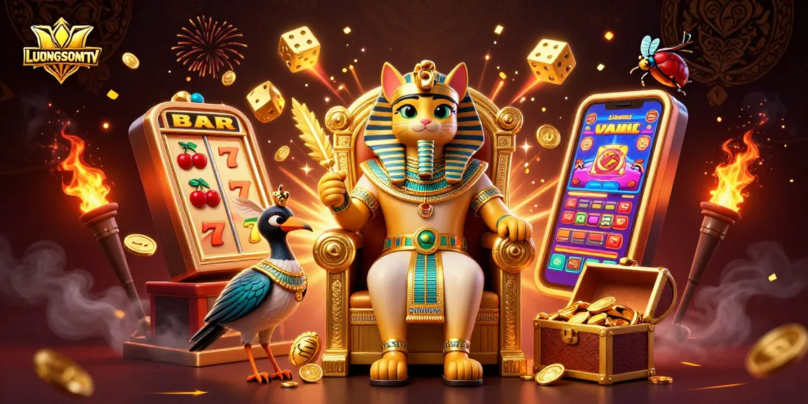 LUONGSONTV delivers winning slot excitement with a pharaoh cat and dynamic winnings.