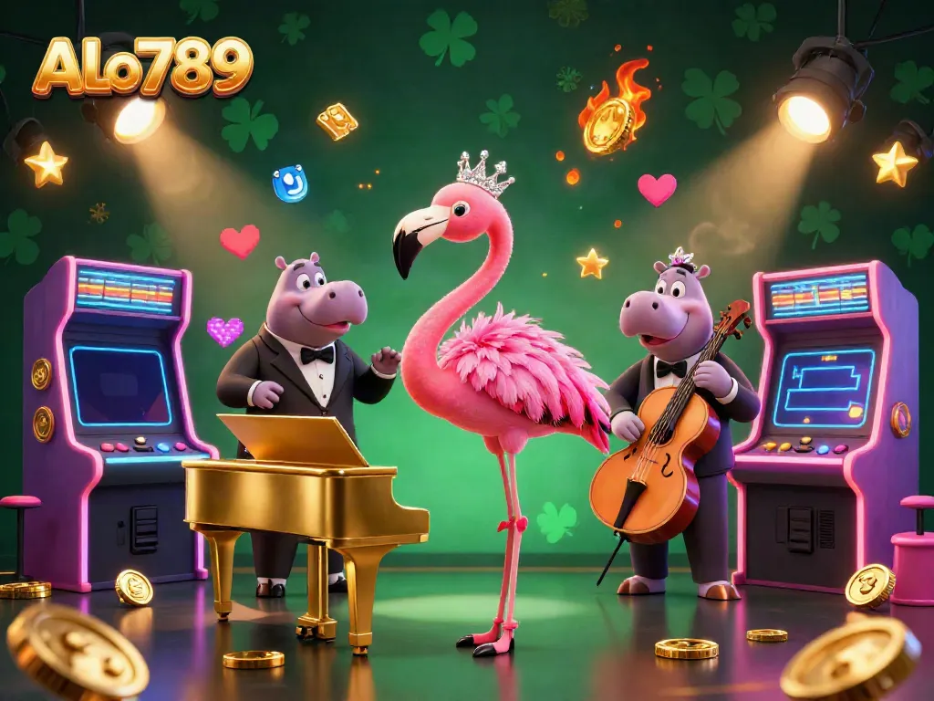 Engage in exciting gameplay at ALo789 with vibrant casino elements and colorful characters.