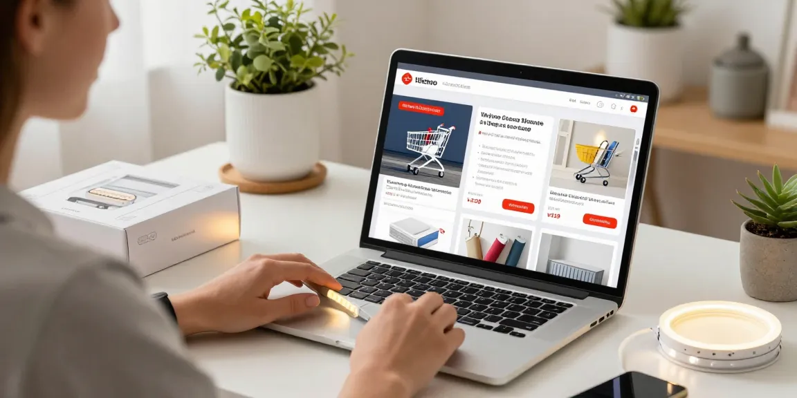Banda LED for online shopping, showcasing best deals and product review options on a digital marketplace.