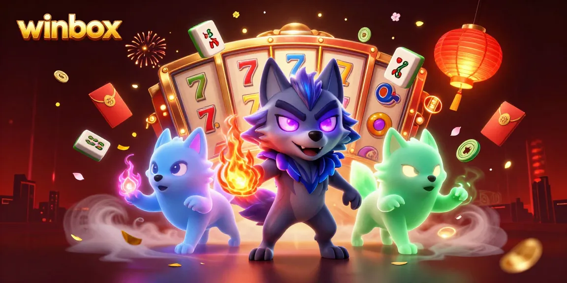Experience thrilling wins at Winbox with vibrant casino games amidst mystical wolves.