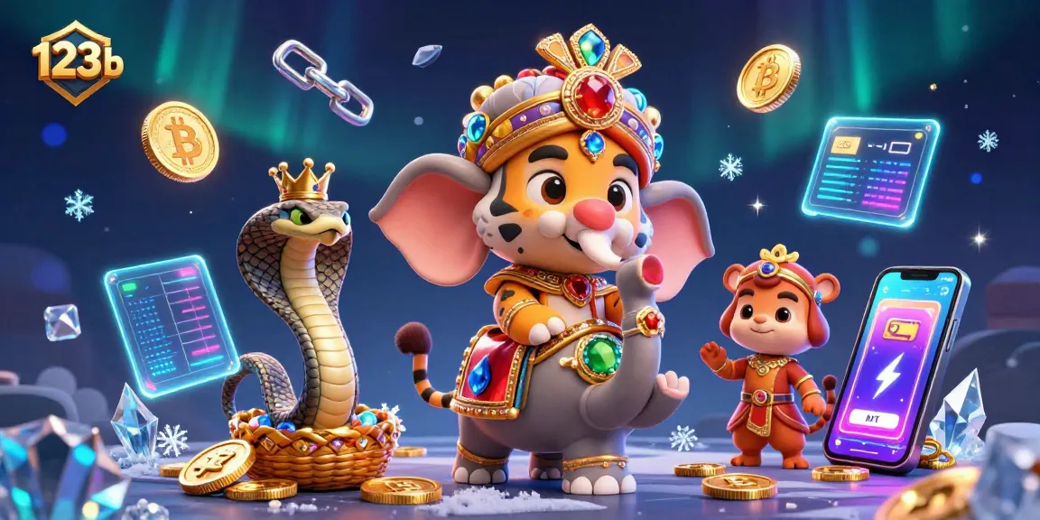 Experience thrilling gameplay with the vibrant 123b scene featuring majestic characters and cryptocurrency elements.