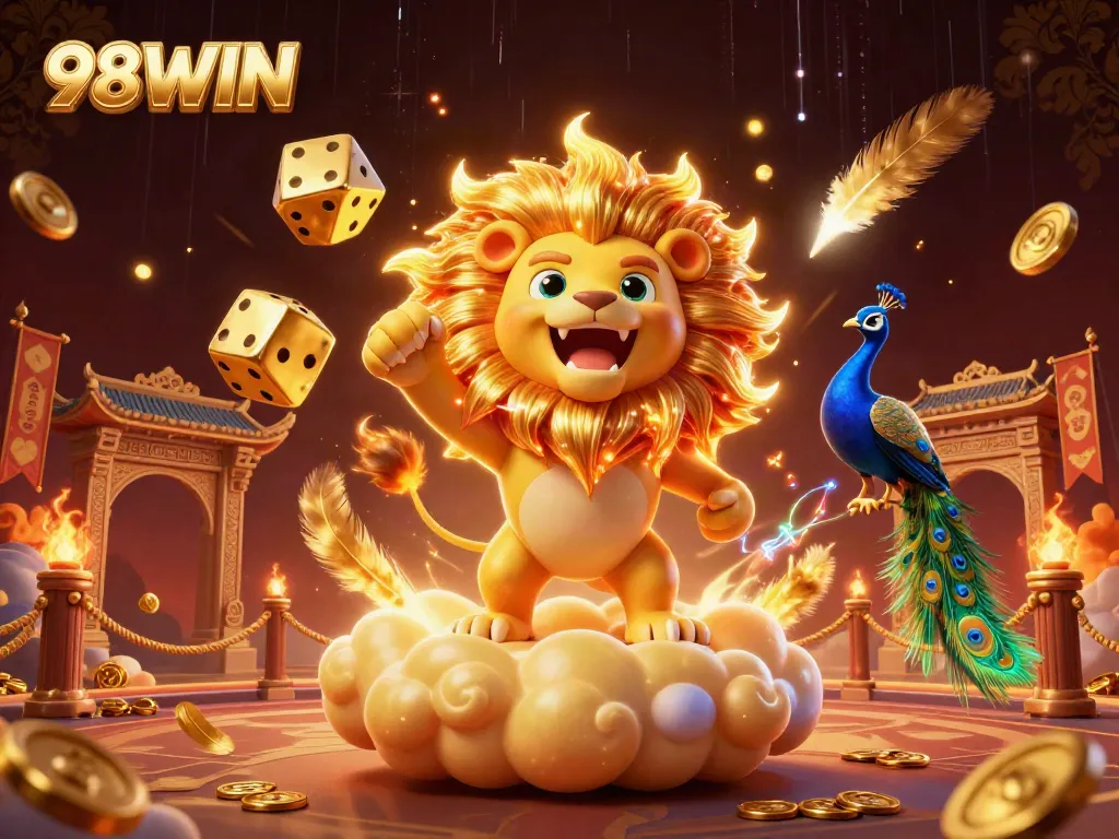 Experience thrilling wins with 98WIN's vibrant 3D casino adventure featuring dynamic characters and game elements.