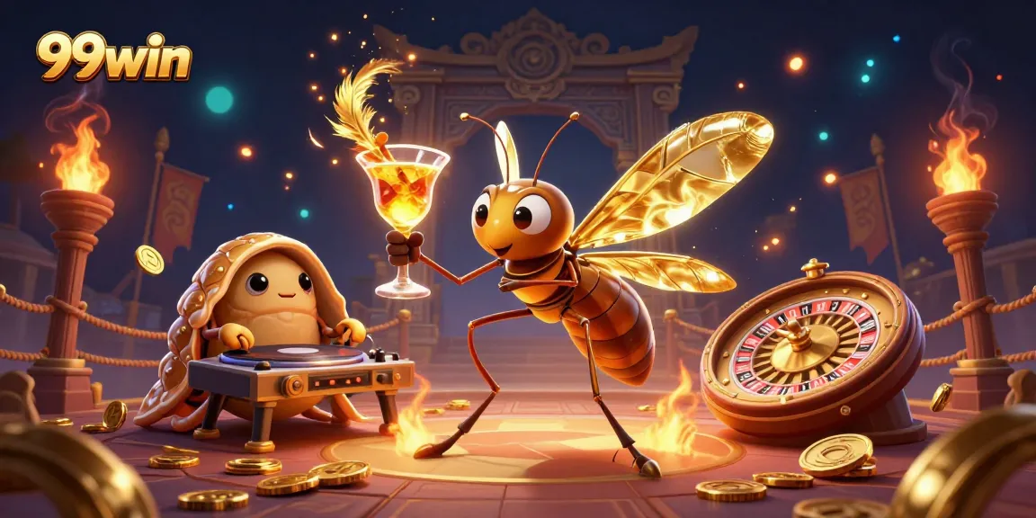 Spin the golden roulette at 99win, where casino excitement meets rich 3D art.
