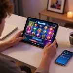 Layar login Boba99 yang ditampilkan di tablet selama sesi permainan online yang nyaman di rumah