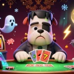 Engage in the thrilling world of alo8 with a vibrant 3D casino illustration, showcasing lively characters and vibrant gambling elements.