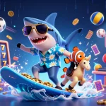 Sunwin offers thrilling slot games with vivid characters and dynamic action in a colorful casino scene