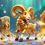 Experience the thrilling world of xo88 with a dynamic 3D illustration featuring a golden ram and treasures flowing everywhere.