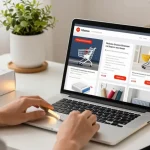 Banda LED for online shopping, showcasing best deals and product review options on a digital marketplace.