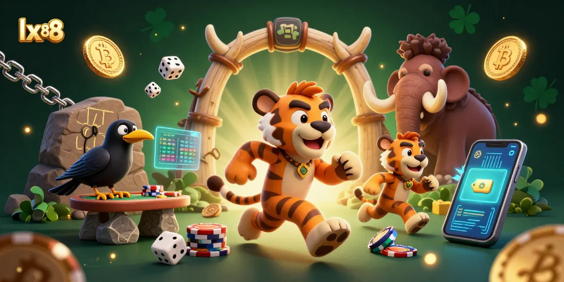 Experience thrilling gameplay at lx88 as characters engage with vibrant casino elements.