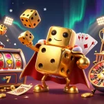 Experience the excitement of 69 VN with a vibrant casino-themed illustration featuring a golden dice golem.